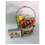 Easter Basket W/ Decor & Accessories