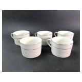 5 Gibson China Cups With Gold Trim
