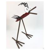 18" Tall Metal Bird Sculpture