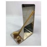 Golf Club Bookend With Ball 5.5ï¿½ Tall