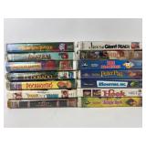14 Disney & Family VHS Tapes