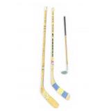 Sher-Wood & Cooper Hockey Sticks With Golf Club