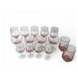 Pink Stemware & Glasses