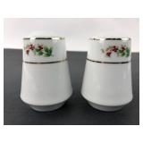 Porcelain Holly Salt & Pepper Shakers