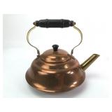 Copper Teapot With Brass Spout & Handle