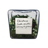 Christmas Candle Wreaths & String Of Greenery