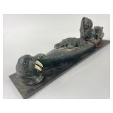 A Wolf Original Inuit Carving Sculpture