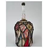 Hand Leaded Stained Glass & Crystal 6" Bell