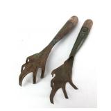 Vintage Metal Garden Cultivators