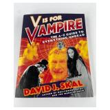 1996 First Edition V Is For Vampire By David J. Sk