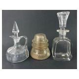 Hemingray Insulator & Glass Decanters