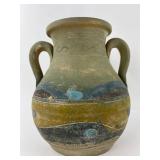 Handcrafted Two-Handled Ceramic Vase