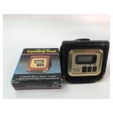 LCD Wallet Travelling Clock With Alarm