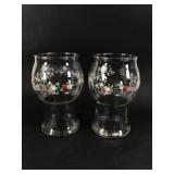 Pfaltzgraff Winterberry Glass Floating Pillars