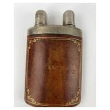 E. G. M. Leather & Metal Flask