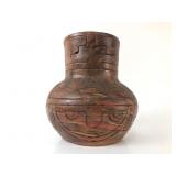 Handmade Marbled Pottery Vase 8ï¿½ Tall