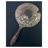 9" Vintage Plated Vanity Mirror