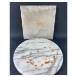 Marble Round & Square Pieces