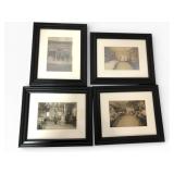 4 Framed Vintage Store Photos