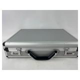 Silver Aluminum Briefcase With Combination Locks