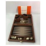 Portable Backgammon Set With Case & Instructions