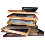 Assorted Wooden and Composite Picture Frames