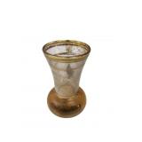 Bohemian Style Gilt Banded Glass Bud Vase