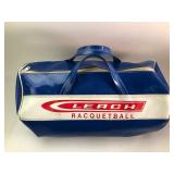 Leach Racquetball Blue Vinyl Duffel Bag