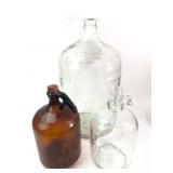 Roman Cleanser and Glass Jug Collection, 3 Pcs