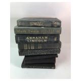 Collection of 9 Hardcover Books, Lincoln & Twain