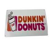 Dunkin' Donuts Metal Advertising Sign