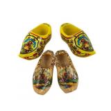 Two Pr. Vintage Mini Holland Hand-Painted Shoes