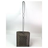 Vintage Metal Popcorn Popper with Perforated Lid