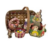 Vintage Woven Easter Basket and Decor Collection