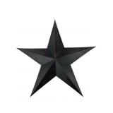 Rustic Painted Metal Barn Star Wall Decor