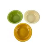 Vintage Fiesta Ceramic Fruit Bowls, Set of 3