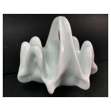 Fenton White Milk Glass Hobnail Basket