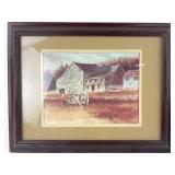 Windsor Art Products Signed Old Wagon Print