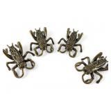 Brass Cricket Figurines