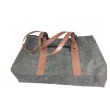 UtoteBag Gray Fabric Laptop Tote Bag
