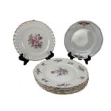 Leigh Potters Leigh Ware and Assorted Floral Plate