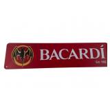 Bacardi Metal Bar Sign