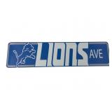 Detroit Lions Metal Lions Ave Street Sign