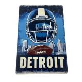 Detroit Football Decorative Metal Sign