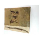 Vintage Bahamas Leaf-Covered Butterfly Photo Album