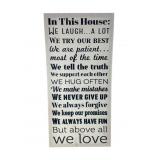 Louise Carey In This House Canvas Wall Sign