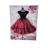 Sunny Du 'Betty' Vintage Style Dress Canvas Prin