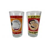 ICUP Family Guy Brian and Quagmire Pint Glasses