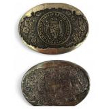 Award Design Medals Hawaii State Seal Belt Buckle