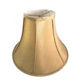 Gold Toned Silk Bell Lamp Shade